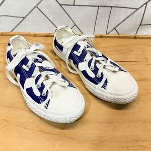 CONVERSE ALL STAR Screen Print Low Top‎ Shoes Spell Out Youth Size 3